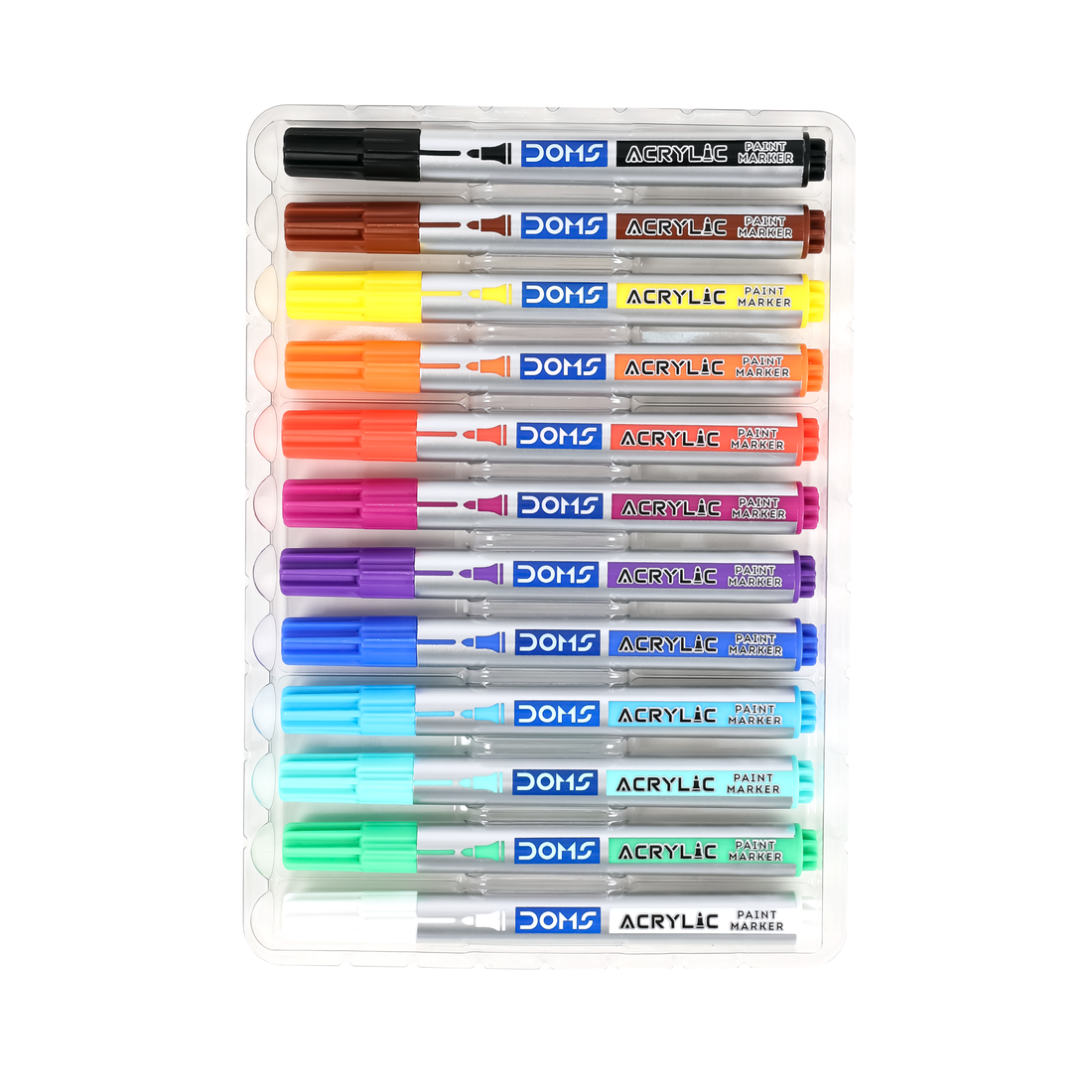 DOMS Acrylic Markers (Works well on Diverse Surfaces)